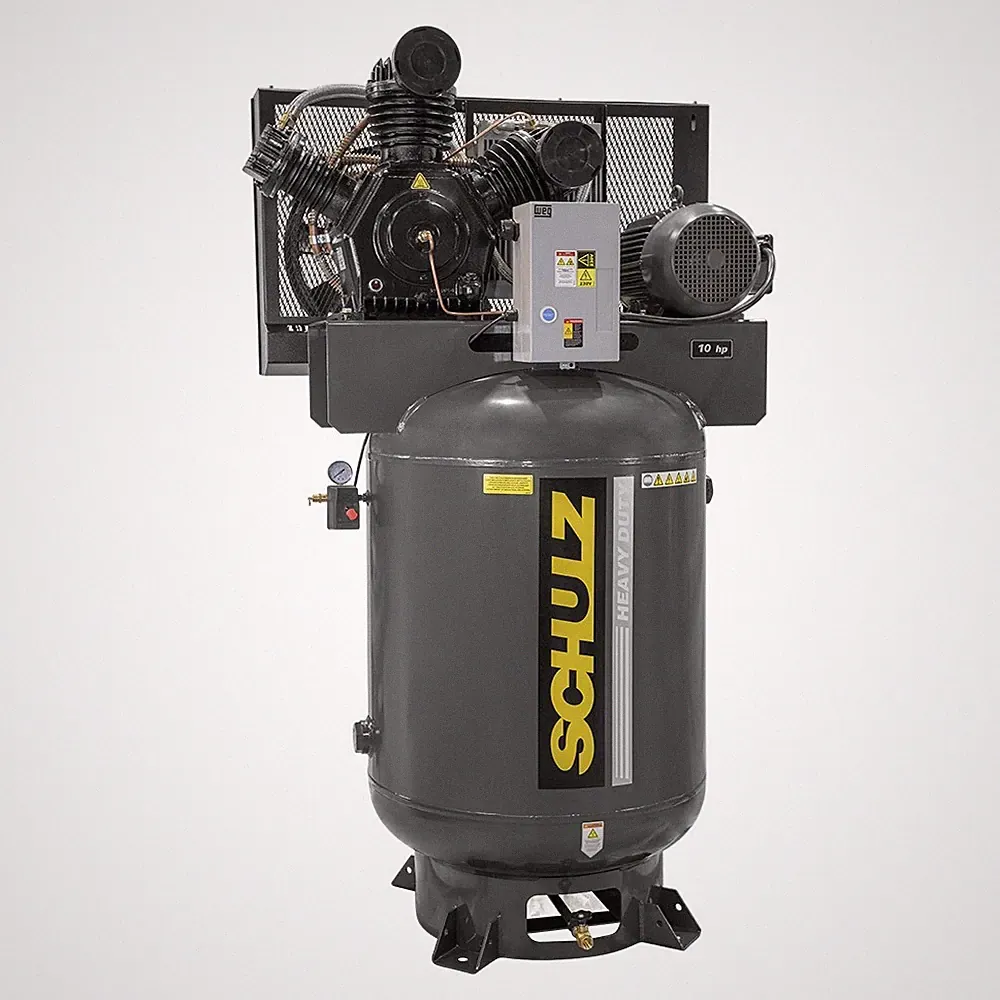 10 HP Two‑Stage V‑Series Stationary Air Compressor with 120 Gallon Vertical Tank