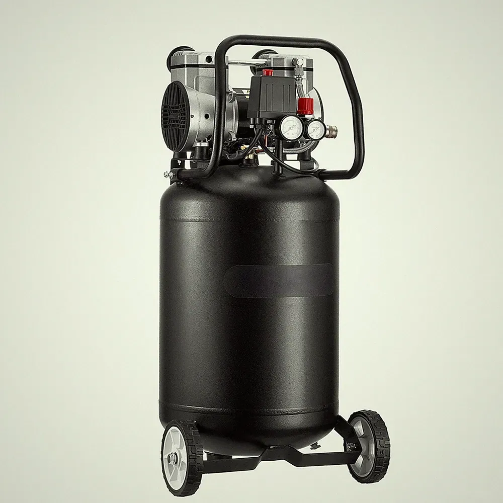 2HP 14-Gal Oil-Free Air Compressor, 4.3 SCFM, 125PSI, Wheeled for Garage