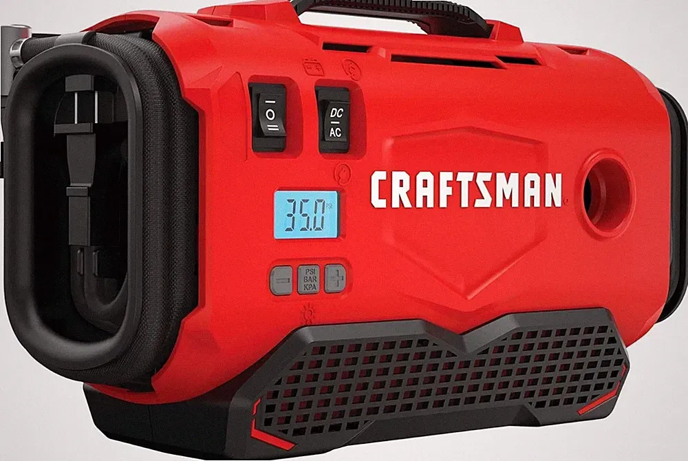 CRAFTSMAN V20 Tire Inflator Air Compressor 3 Modes Cordless 120V Portable