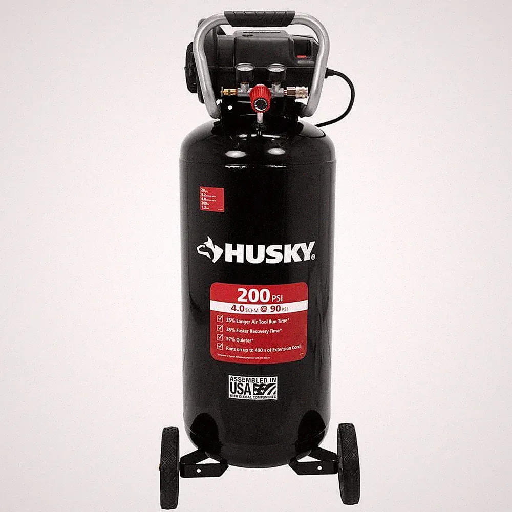 Electric Vertical Air Compressor Oil Free Pump 20 Gallons 200 PSI 4.0 SCFM 120V