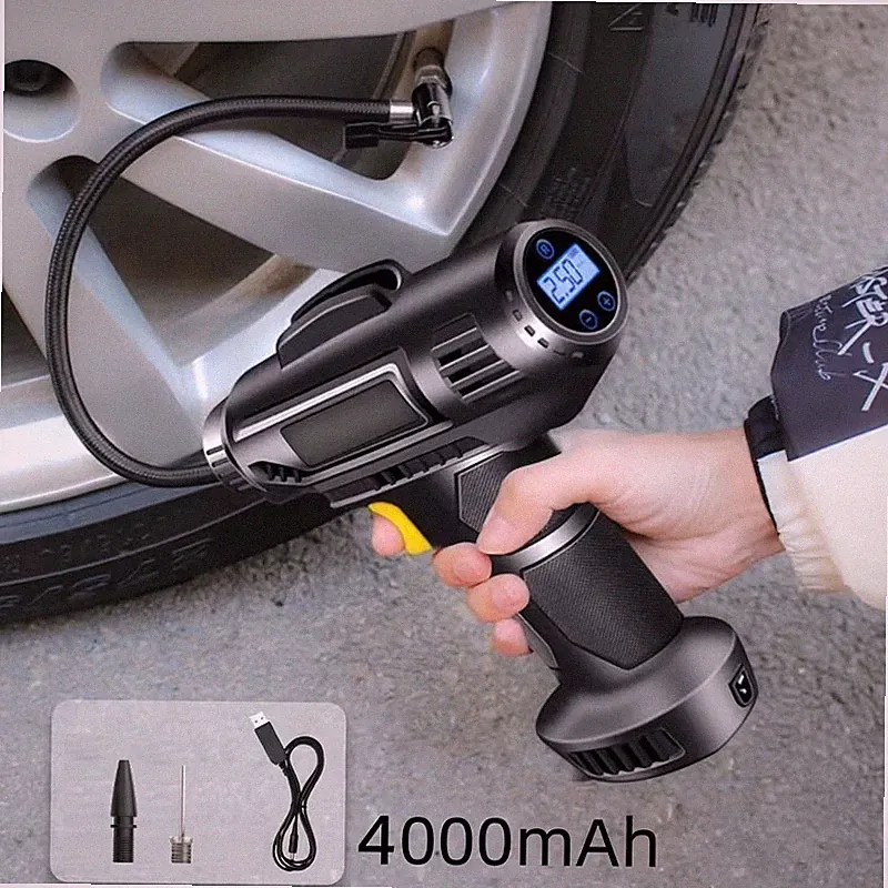 Hand Rechargeable Pump Cordless Digital Car Tire Inflator Tire Air Compressor