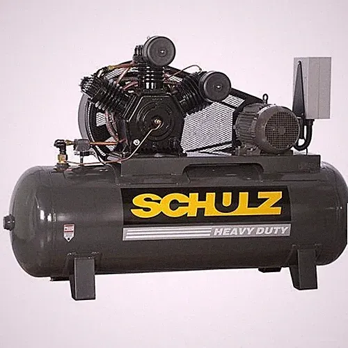 SCHULZ 10 HP Stationary Air Compressor – 120 Gallon Horizontal Tank